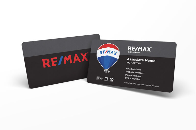 Black Stripe RE/MAX Business Card