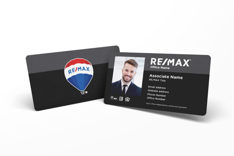 Black Stripe w/ Photo RE/MAX Business Card