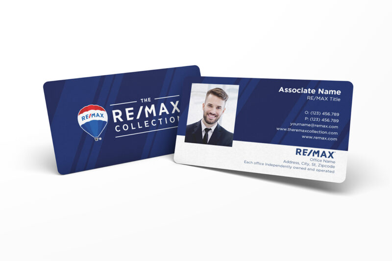 Blue Stripe w/ Photo RE/MAX Business Card