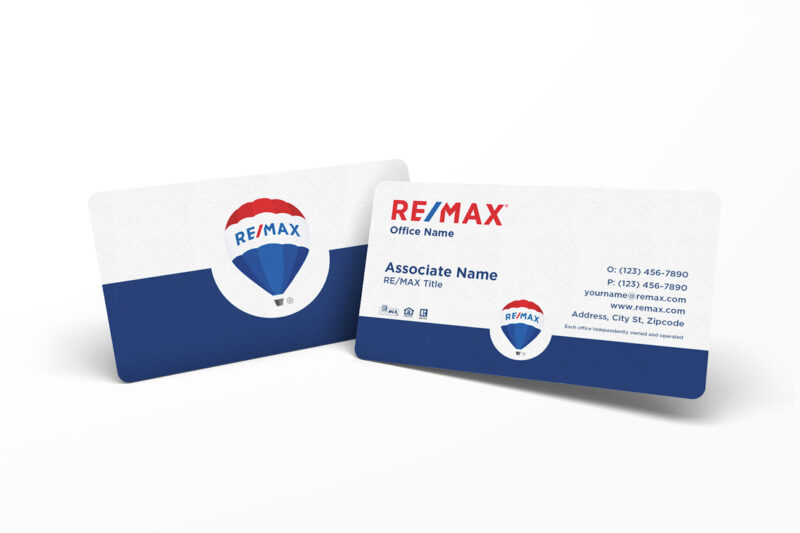 White RE/MAX Business Card with Split Back