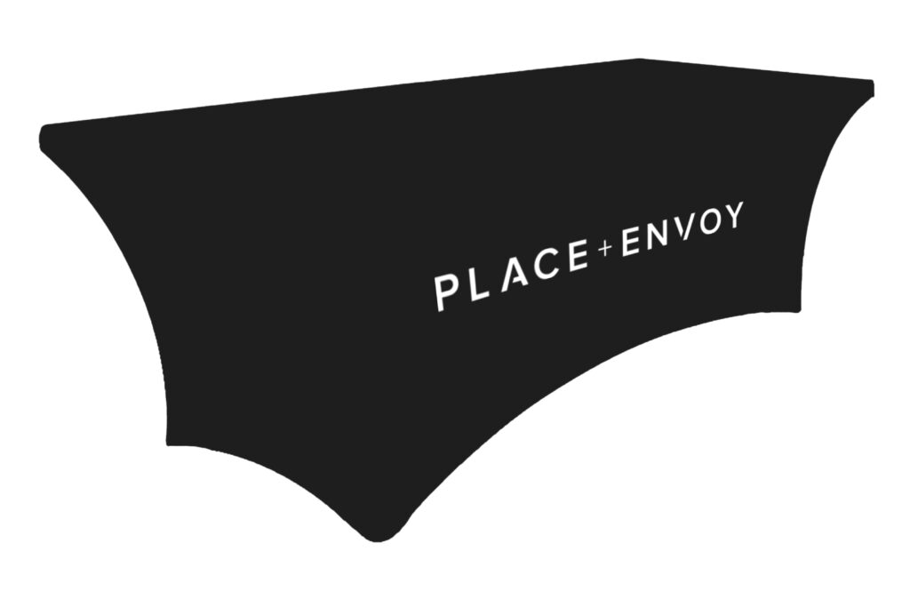 PLACE + Envoy  | 6 ft. Stretch Table Throw 3-sided with Custom Print