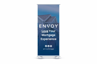 Envoy Mortgage |  Roll Up Retractable Super Flat Vinyl