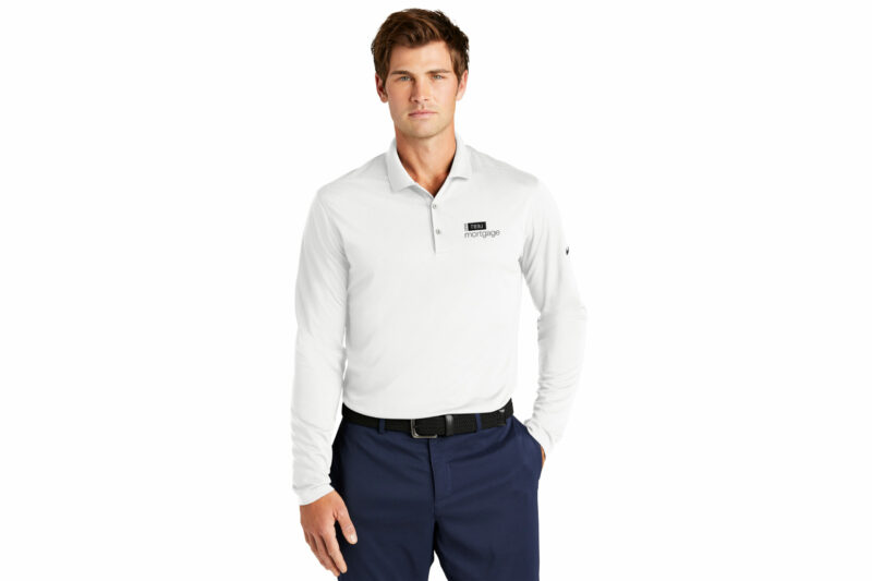One Real Mortgage | Nike Mens Long Sleeve Polo - Image 3