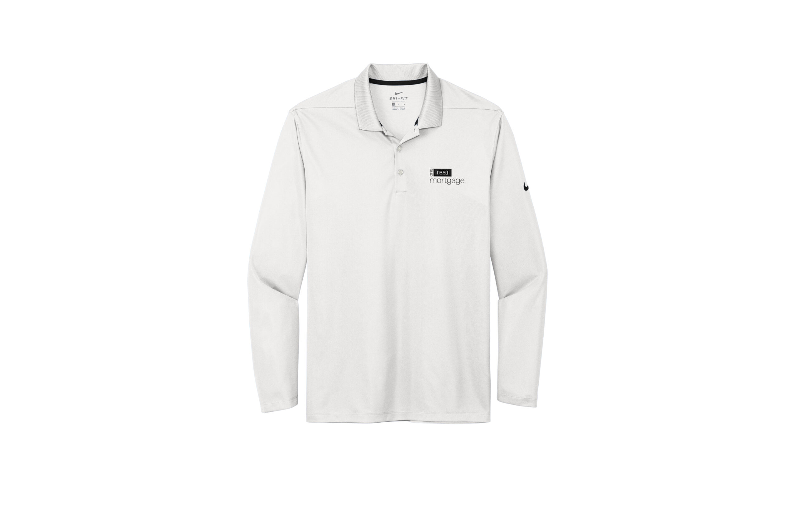 One Real Mortgage | Nike Mens Long Sleeve Polo - Image 4