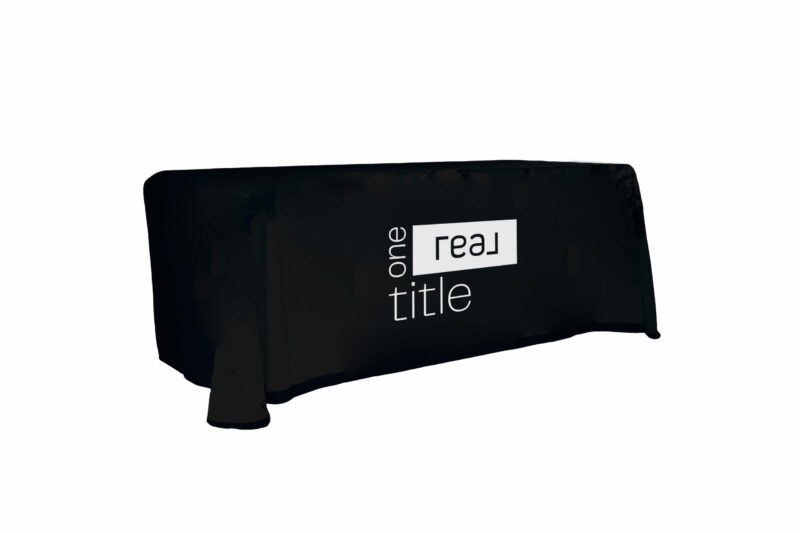 One Real Title | 6ft. Table Throw with Custom Print