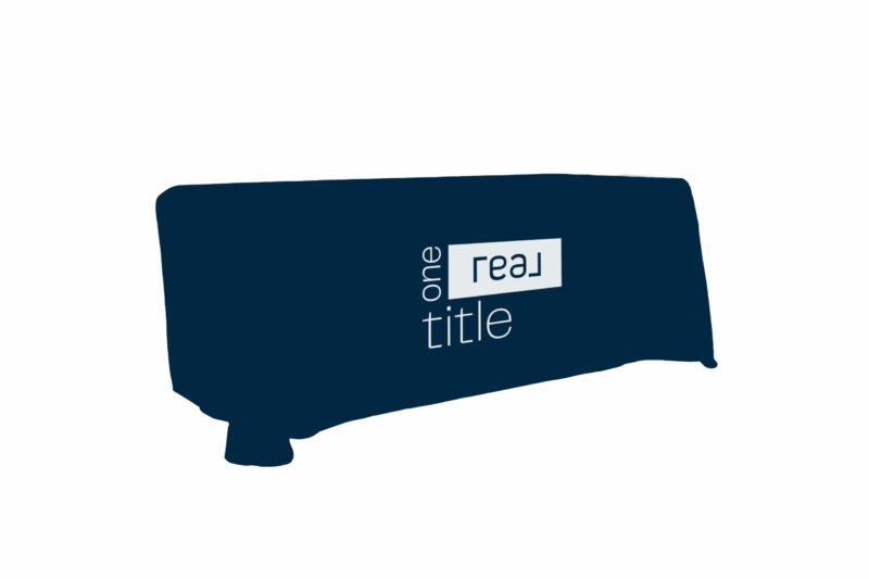 One Real Title | 6ft. Table Throw with Custom Print - Image 2