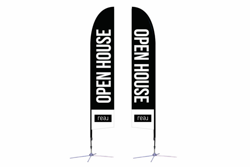Real | 14 ft. Feather Flag X-Based Double-Sided