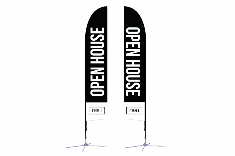 Real | 14 ft. Feather Flag X-Based Double-Sided - Image 3
