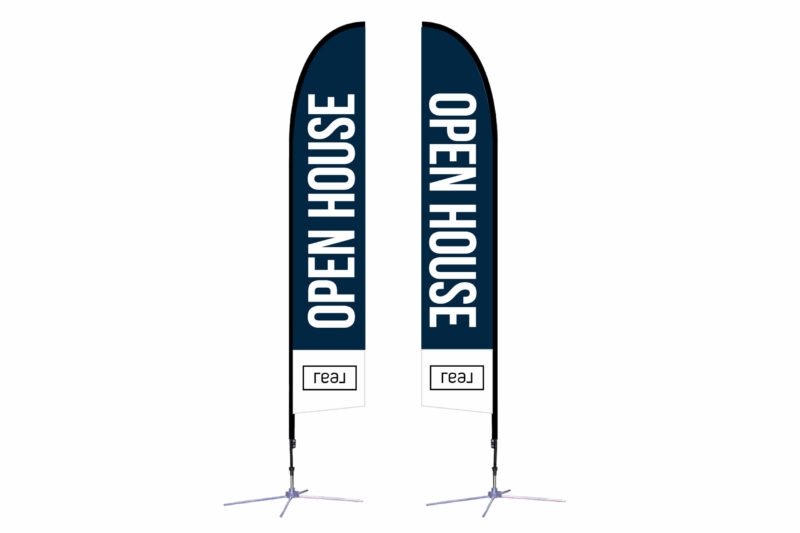 Real | 14 ft. Feather Flag X-Based Double-Sided - Image 2
