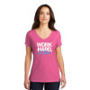 Real | Work Hard, Be Kind District® Women’s Perfect Tri® V-Neck Tee