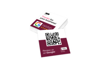 One Real Title | Client Review Square Business Card