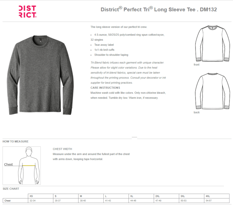 Real | District® Perfect TRI ® Long Sleeve Tee - Image 3